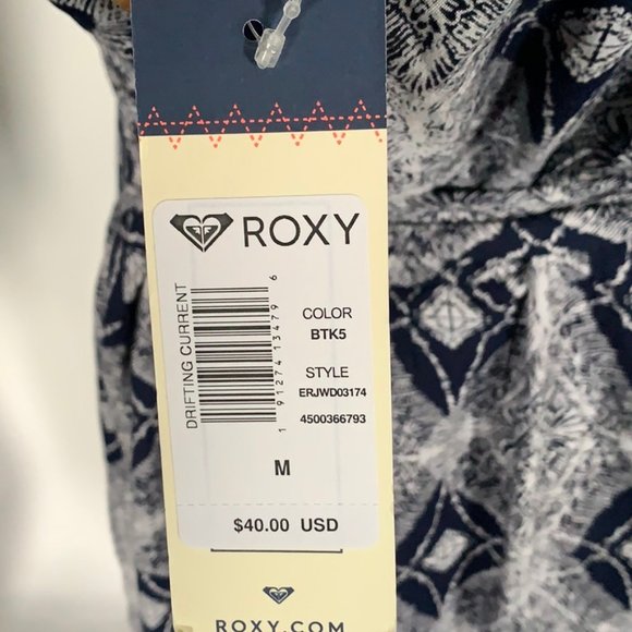 Roxy NWT Drifting Current Strappy Wrap Dress - Picture 8 of 8